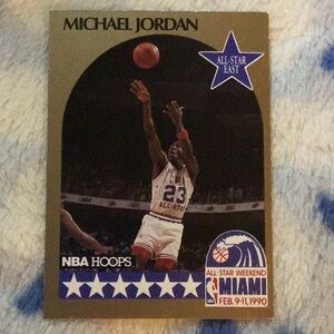 MICHAEL JORDAN NBA 1990 ALL STAR WEEKEND MIAMI BASKETBALL CARD